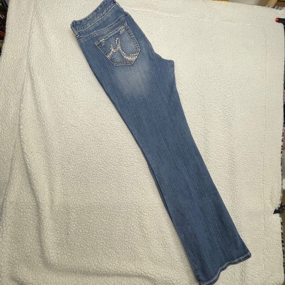 Women’s 16 Long Maurice’s Denim Blue Jeans - Picture 6 of 14